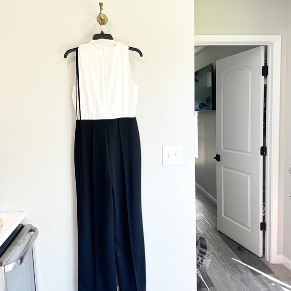 White House Black Market Black and White Jumpsuit - Picture 6 of 8
